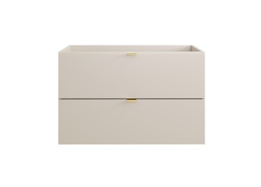 Comad Závěsná skříňka pod umyvadlo Dalia Cashmere s deskou 80 cm kašmírová/dub evoke