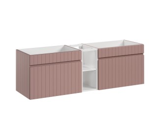 Comad Závěsná skříňka pod umyvadlo Iconic 140 cm bílá/růžová