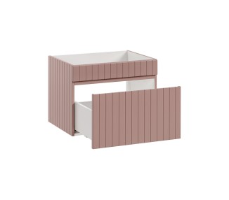 Comad Závěsná skříňka pod umyvadlo Iconic 140 cm bílá/růžová