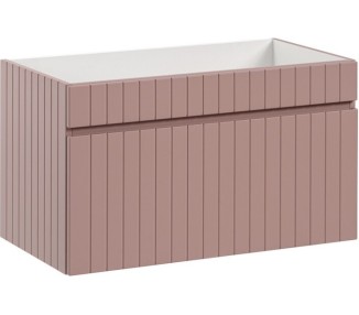 Comad Závěsná skříňka pod umyvadlo Iconic Lili s deskou a umyvadly 180 cm růžová/bílá