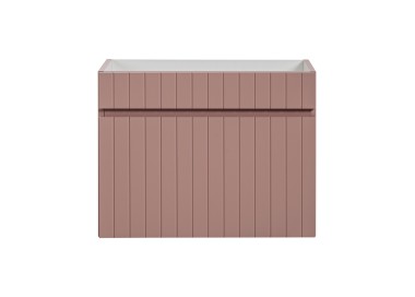 Comad Závěsná skříňka pod umyvadlo Iconic s deskou 140 cm bílá/růžová
