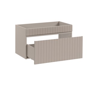 Comad Závěsná skříňka pod umyvadlo Iconic s deskou 140 cm kašmír/dub coast evoke