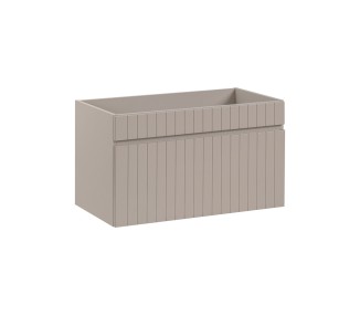 Comad Závěsná skříňka pod umyvadlo Iconic s deskou 140 cm kašmír/dub coast evoke