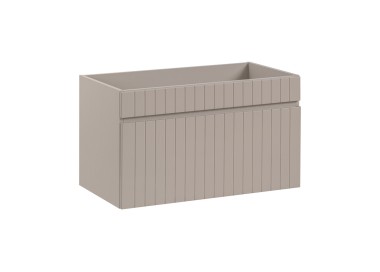 Comad Závěsná skříňka pod umyvadlo Iconic s deskou 140 cm kašmír/dub coast evoke