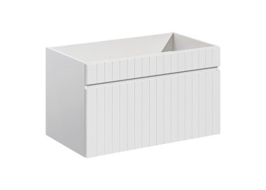 Comad Závěsná skříňka pod umyvadlo Iconic s deskou 160 cm bílá/dub santa fe vintage