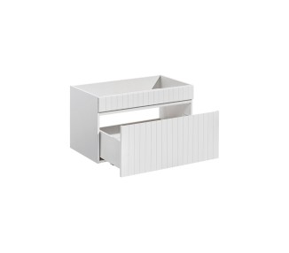 Comad Závěsná skříňka pod umyvadlo Iconic s deskou 160 cm bílá/dub santa fe vintage