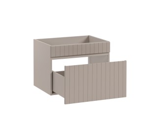 Comad Závěsná skříňka pod umyvadlo Iconic s deskou 80 cm kašmír/dub coast evoke
