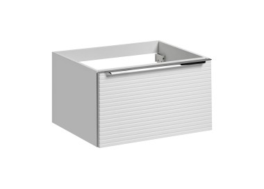 Comad Závěsná skříňka pod umyvadlo Leonardo s deskou 150 cm bílá/dub sherman