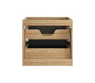 Comad Závěsná skříňka pod umyvadlo Luxor Black s deskou 60 cm černá/dub olejovaný