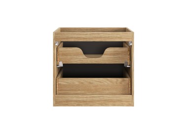 Comad Závěsná skříňka pod umyvadlo Luxor Black s deskou 60 cm černá/dub olejovaný