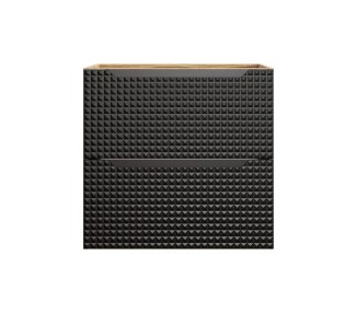 Comad Závěsná skříňka pod umyvadlo Luxor Black s deskou 60 cm černá/dub olejovaný
