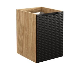 Comad Závěsná skříňka pod umyvadlo Luxor Black s deskou 70 cm černá/dub olejovaný