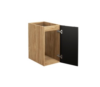 Comad Závěsná skříňka pod umyvadlo Luxor Black s deskou 70 cm černá/dub olejovaný