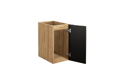 Comad Závěsná skříňka pod umyvadlo Luxor Black s deskou 70 cm černá/dub olejovaný