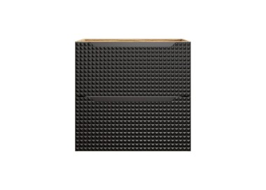 Comad Závěsná skříňka pod umyvadlo Luxor Black s deskou 70 cm dub olejovaný/černá
