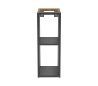 Comad Závěsná skříňka pod umyvadlo Monako s deskou 140 cm šedá/dub hamilton