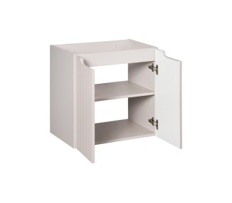Comad Závěsná skříňka pod umyvadlo Nova Cashmere s deskou 50 cm kašmírová/dub evoke