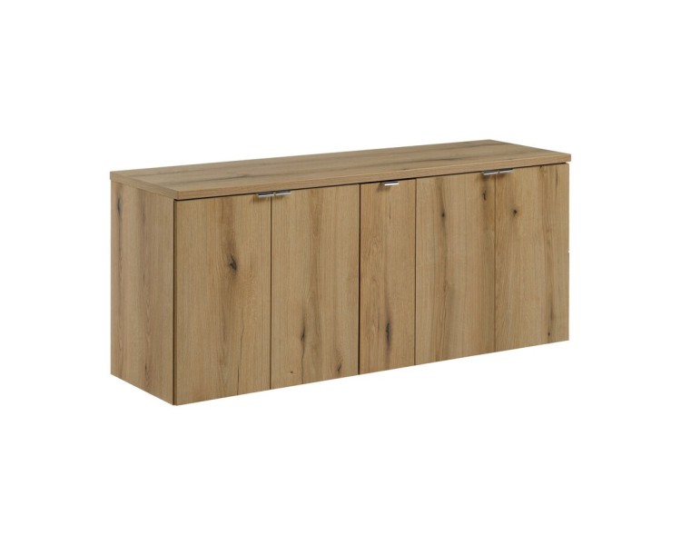 Comad Závěsná skříňka pod umyvadlo Nova Oak s deskou 140 cm dub evoke