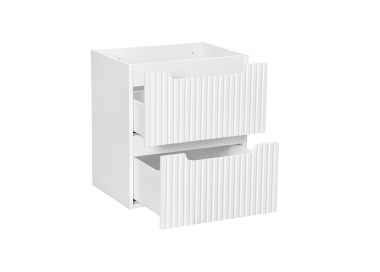 Comad Závěsná skříňka pod umyvadlo Nova White I s deskou 60 cm bílá/dub evoke