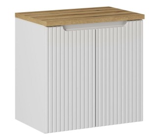 Comad Závěsná skříňka pod umyvadlo Nova White II s deskou 60 cm bílá/dub evoke
