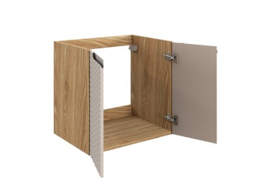 Comad Závěsná skříňka pod umyvadlo Ocean II s deskou 60 cm béžová/dub olejovaný