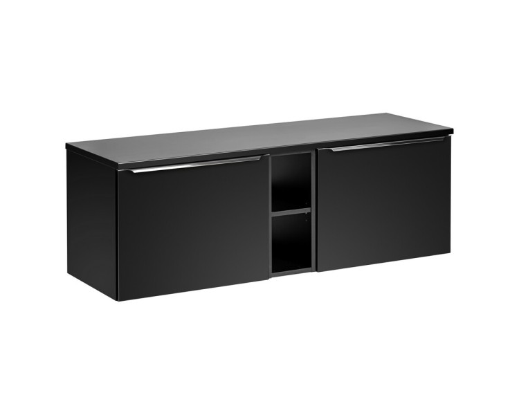 Comad Závěsná skříňka pod umyvadlo SantaFe s deskou 140 cm černá