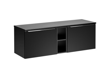 Comad Závěsná skříňka pod umyvadlo SantaFe s deskou 140 cm černá