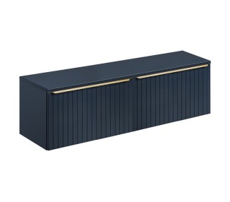 Comad Závěsná skříňka pod umyvadlo SantaFe s deskou 160 cm tmavě modrá