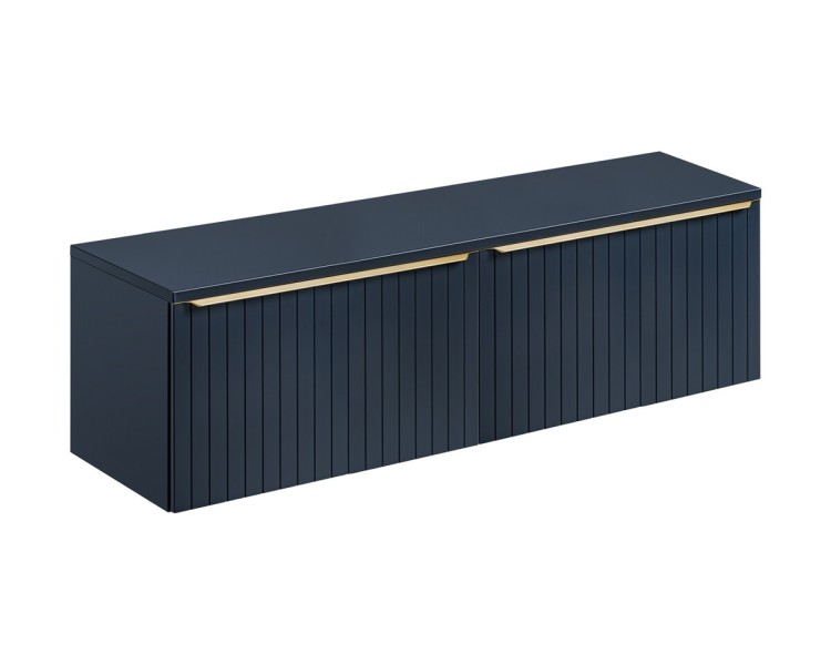 Comad Závěsná skříňka pod umyvadlo SantaFe s deskou 160 cm tmavě modrá
