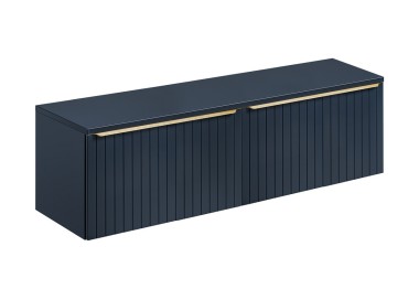 Comad Závěsná skříňka pod umyvadlo SantaFe s deskou 160 cm tmavě modrá