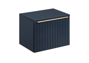Comad Závěsná skříňka pod umyvadlo SantaFe s deskou 60 cm tmavě modrá
