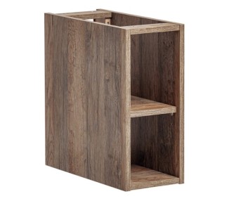 Comad Závěsná skříňka pod umyvadlo SantaFe Smile s deskou a umyvadly 140 cm taupe/dub santa fe vintage