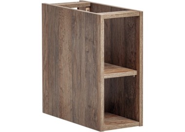 Comad Závěsná skříňka pod umyvadlo SantaFe Smile s deskou a umyvadly 140 cm taupe/dub santa fe vintage