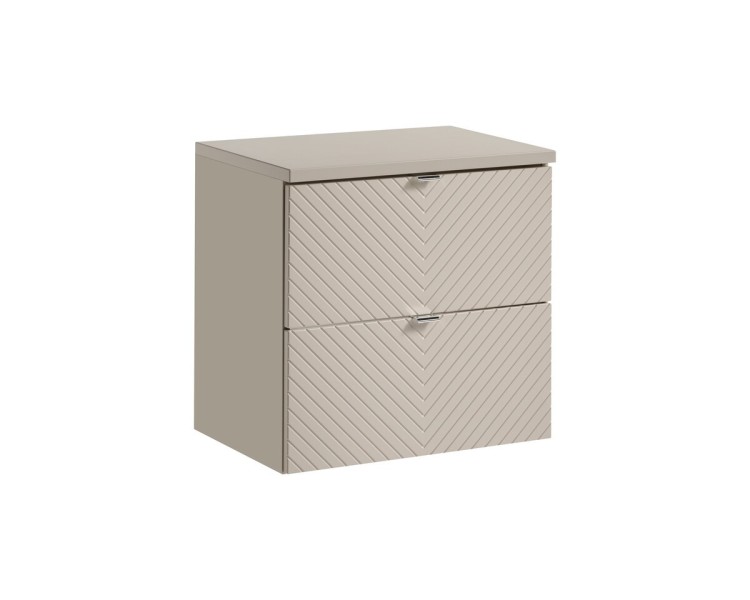 Comad Závěsná skříňka pod umyvadlo Viva Cashmere s deskou 60 cm kašmír