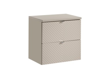 Comad Závěsná skříňka pod umyvadlo Viva Cashmere s deskou 60 cm kašmír