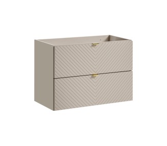 Comad Závěsná skříňka pod umyvadlo Viva Cashmere s deskou 60 cm kašmír/bílá