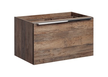 Comad Závěsná skříňka Santa Fe s deskou a umyvadlem 80 cm dub santa fe vintage