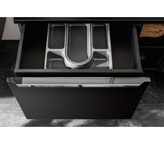 Comad Závěsná skříňka SantaFe Domi s deskou a umyvadly 120 cm černá