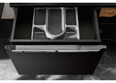 Comad Závěsná skříňka SantaFe Domi s deskou a umyvadly 120 cm černá