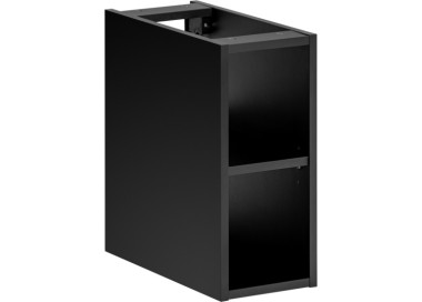 Comad Závěsná skříňka SantaFe Domi s deskou a umyvadly 140 cm černá