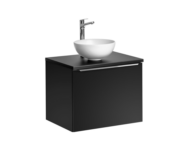 Comad Závěsná skříňka SantaFe II s deskou a umyvadlem 60 cm černá