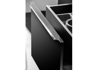 Comad Závěsná skříňka SantaFe II s deskou a umyvadlem 60 cm černá