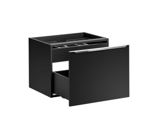 Comad Závěsná skříňka SantaFe II s deskou a umyvadlem 60 cm černá