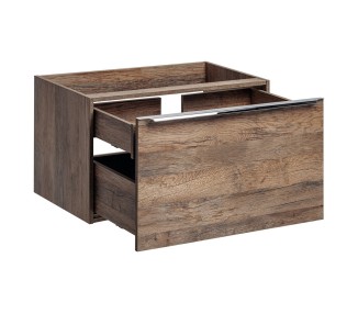 Comad Závěsná skříňka SantaFe Slim s deskou a umyvadlem 100 cm dub santa fe vintage/černá