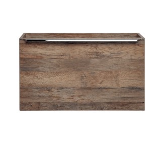 Comad Závěsná skříňka SantaFe Slim s deskou a umyvadlem 100 cm dub santa fe vintage/černá