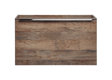 Comad Závěsná skříňka SantaFe Slim s deskou a umyvadlem 100 cm dub santa fe vintage/černá