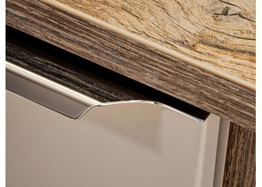 Comad Závěsná skříňka SantaFe Smile s deskou a umyvadlem 180 cm taupe/dub santa fe vintage