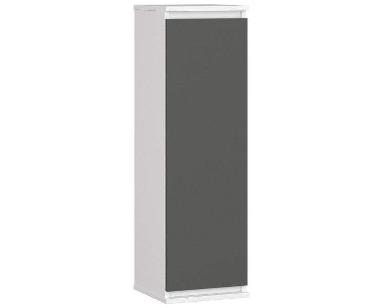 Ak furniture Závěsná skříňka STAR 30 cm bílá/grafitově šedá