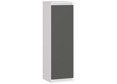 Ak furniture Závěsná skříňka STAR 30 cm bílá/grafitově šedá