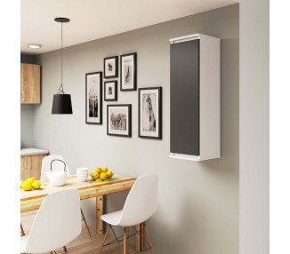 Ak furniture Závěsná skříňka STAR 30 cm bílá/grafitově šedá